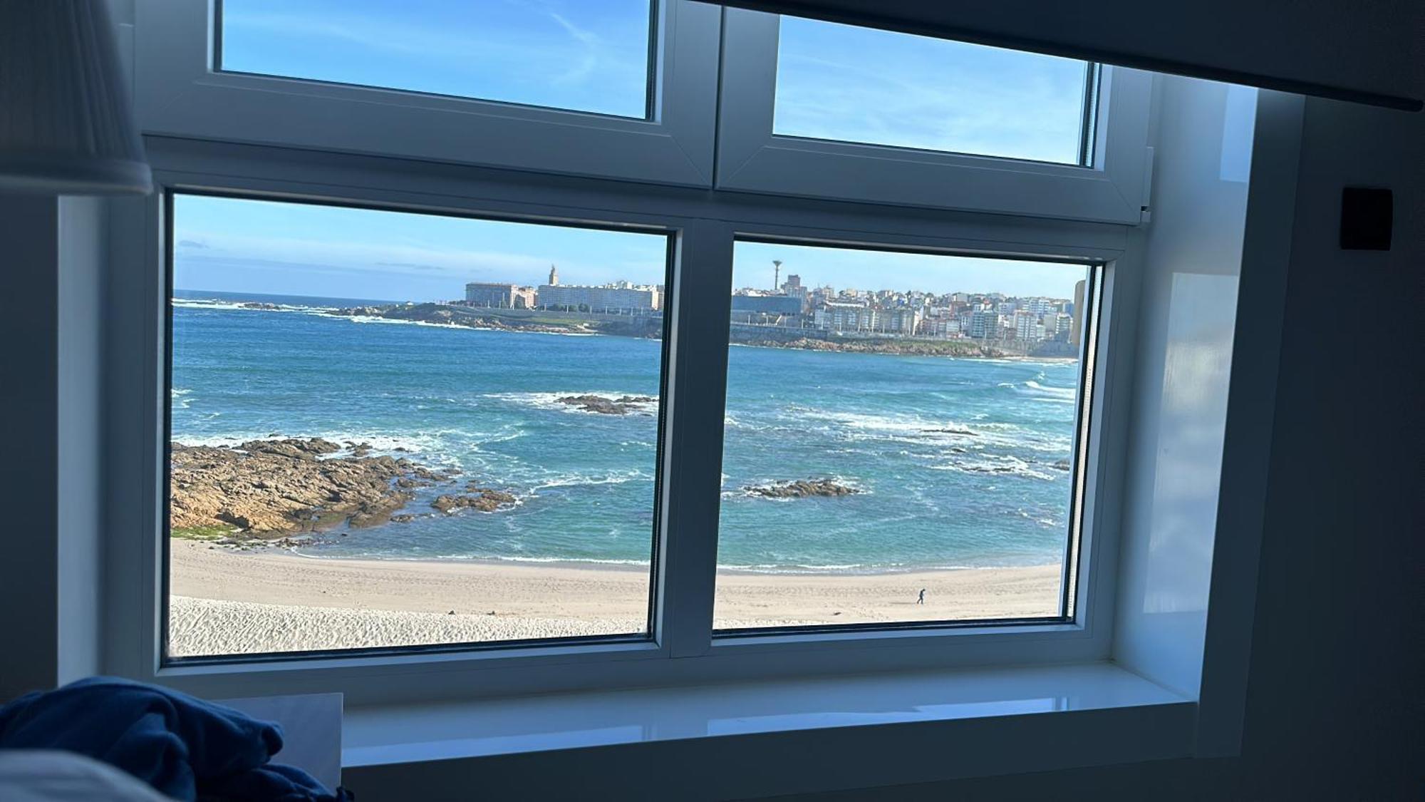 Апартаменти Piso Con Vistas A La Playa De Riazor А-Корунья Екстер'єр фото