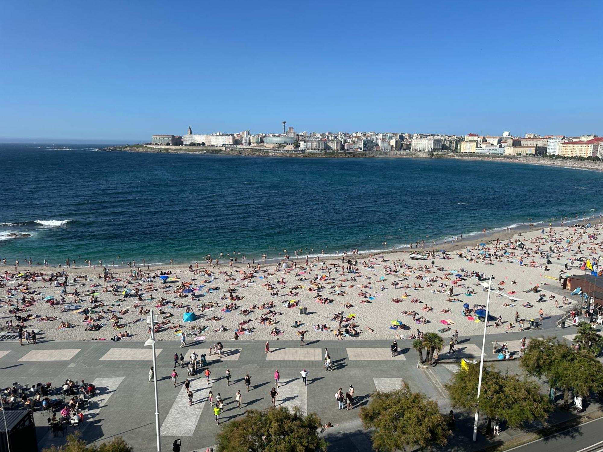 Апартаменти Piso Con Vistas A La Playa De Riazor А-Корунья Екстер'єр фото